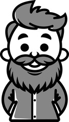 Entrepreneurial Spirit Man Vector Portrait