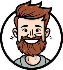 Adventure Photographer Man Vector Drawing