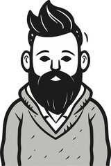 Environmental Conservationist Man Vector Silhouette