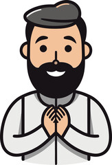 Travel Enthusiast Man Vector Character