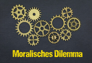 Moralisches Dilemma - obrazy, fototapety, plakaty