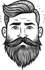 Motivational Speaker Leadership Inspiration Man Vector Portrait