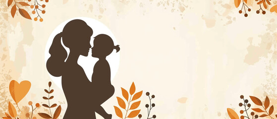 Mother’s Day background, banner сreated with Generative Ai