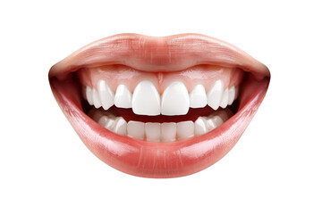 Abstract cutout smiling mouth collage element. Trendy design element