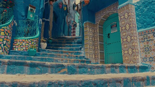 Famous Morocco Chefchaouen Blue Alley