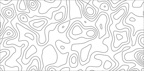 Contour map background. Geography scheme and terrain. Topography grid map. Stylized topographic contour map. Geographic line mountain relief. Abstract lines or wavy backdrop background.