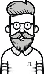 Music Festival Band Concert Performance Musician Guitarist Singer Drummer Man Vector Sketch