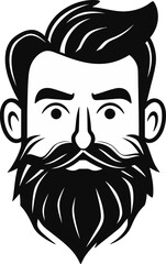 Vintage Retro Fashion Hipster Vibes Style Trendy Stylish Fashionable Man Vector Illustration