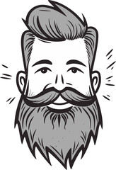 Boho Chic Fashionista Trendsetter Iconic Trendy Stylish Fashionable Man Vector Design