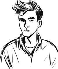 Wanderlust Adventure Traveler Exploration Discovery Journey Expedition Man Vector Graphic