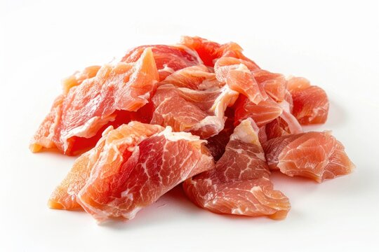 raw chicken meat isolated on white background