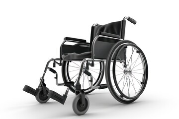 Fototapeta na wymiar 3d wheelchair on white background