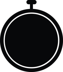 Stop watch icon, vector file, white background.