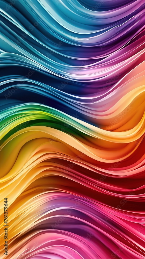 Poster abstract image of creative colorful wave with curvy line with texture