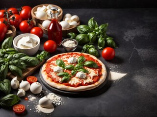 Delicious Margherita Pizza Freshly Baked Italian Delight