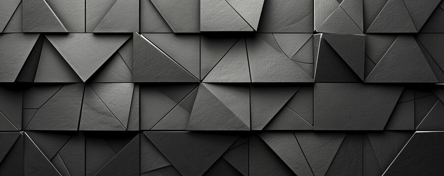 Tangram black game box pattern.