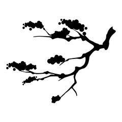 silhouette of a tree