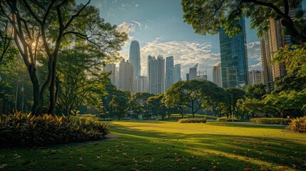 Obraz premium Green Heart of the City