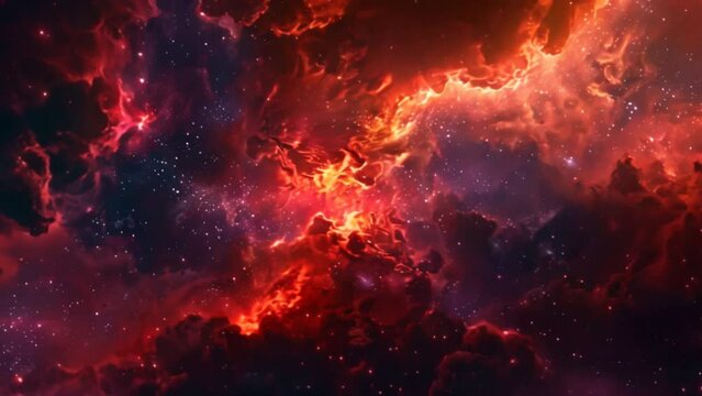 Illustration of an Outer Space background with beautiful cosmic colors