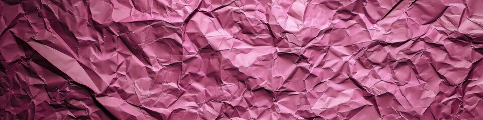 Behold the raw beauty of a crumpled paper texture background in bold magenta, infusing a sense of drama and flair into your designs.