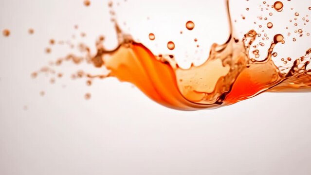 Coffee splash isolated on white background t