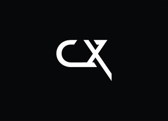 CX Monogram Letter  Logo Design vector template