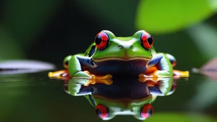 Fototapeten frog on the floor © Leshtana