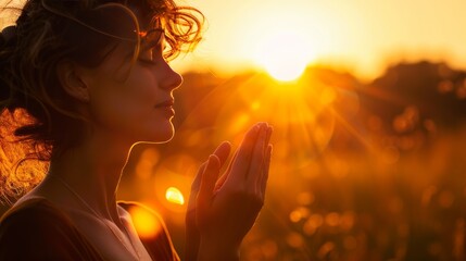 Golden Hour Inspiration with Woman