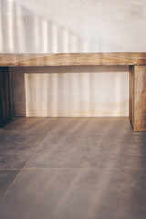 Wooden Bench at Home Interior