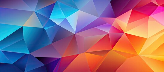 A vibrant artistic display of triangles in various shades of purple, violet, and magenta, creating a mesmerizing pattern with symmetry and creative arts flair - obrazy, fototapety, plakaty