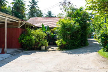Kampong style house at Kampong Lorong Buangkok.