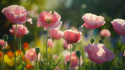 Dance of the pink poppies