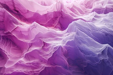 Deurstickers Purper Surreal colorful landscape inspired by Grand Canyon. rock formations. Abstract colorful background image. Created with Generative AI technology