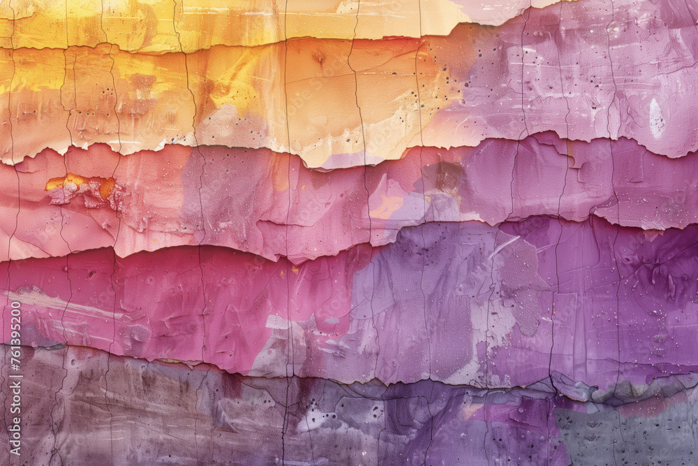 Aufkleber surreal colorful landscape inspired by grand canyon. rock formations. abstract colorful background i