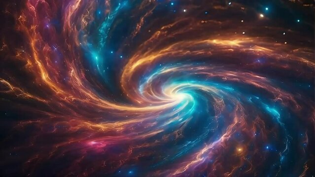 Spiral Galaxy In Space