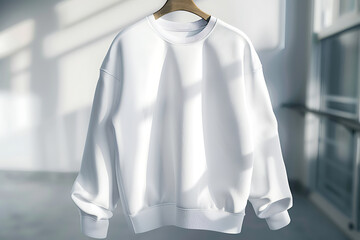 A high-quality mock-up of a sweatshirt, ideal for presenting your designs, with a realistic and stylish appearance