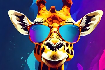Save to Library Download Preview Preview Crop Find Similar FILE #: 650876437Cool giraffe with sunglasses on colorful background Generative AI