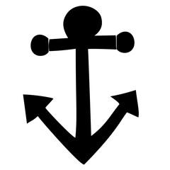 ship anchor silhouette icon