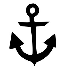 ship anchor silhouette icon