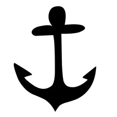 ship anchor silhouette icon