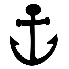 ship anchor silhouette icon