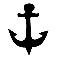 ship anchor silhouette icon