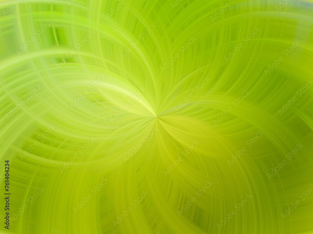 Aufkleber green and yellow background with effect of rays in motion, lines curves, bends, lights and depth - a