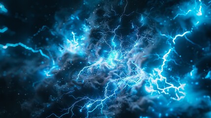 blue lightning bolts - 761404494