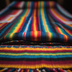Mexican Blanket Closeup For Cinco De Mayo