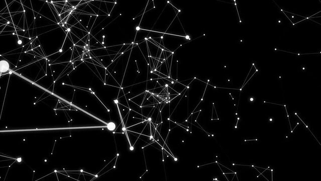 Dynamic Particles Plexus Network Background Video
