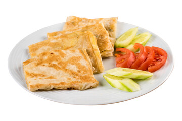Delicious Turkish Food Gozleme - Gozleme stuffed pastry.