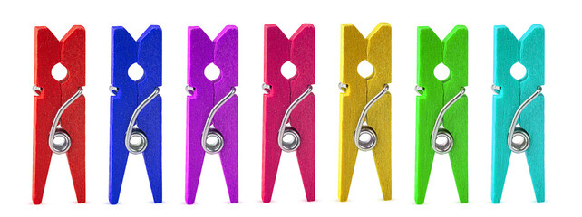 Set multicolored clothespin