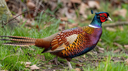 Fototapeta premium Ring necked pheasant