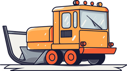 Snowplow Vector Illustration: The Intersection of Art and Technology